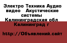 Электро-Техника Аудио-видео - Акустические системы. Калининградская обл.,Калининград г.